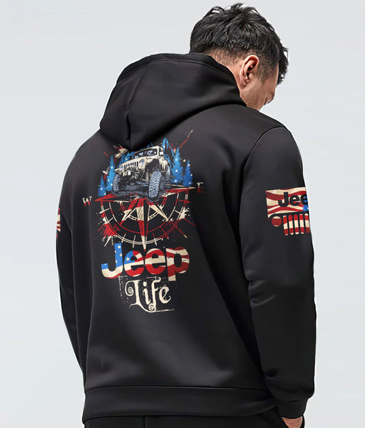 BlueJose Jeep Life Compass America Hoodie
