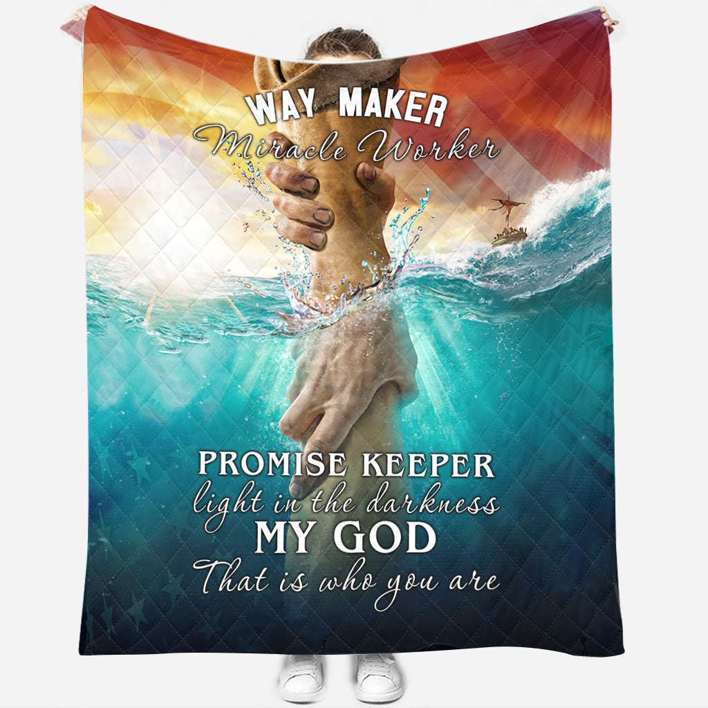 BlueJose God NVGO11QI Premium Quilt Blanket