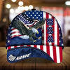 BlueJose Premium American Eagle Patriotism 3D Cap American Flag Personalized