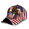 BlueJose Premium Eagle Patriotic 3D Cap American Flag Hat Personalized
