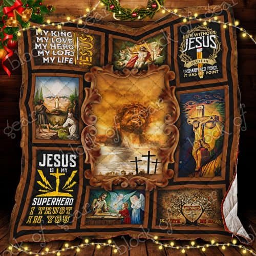 BlueJose Jesus Is My Love My Hero Quilt CTN74