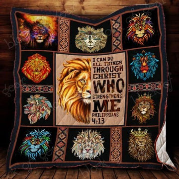 BlueJose Christ As Lion Quilt DH513