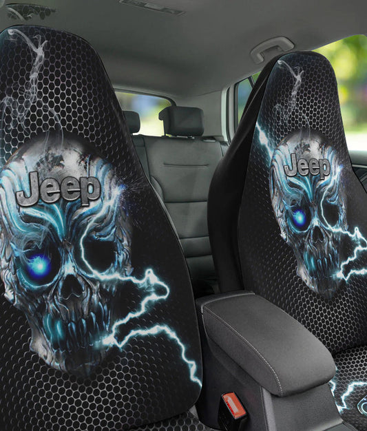 BlueJose Jeep Metal Skull Car Seat Cover