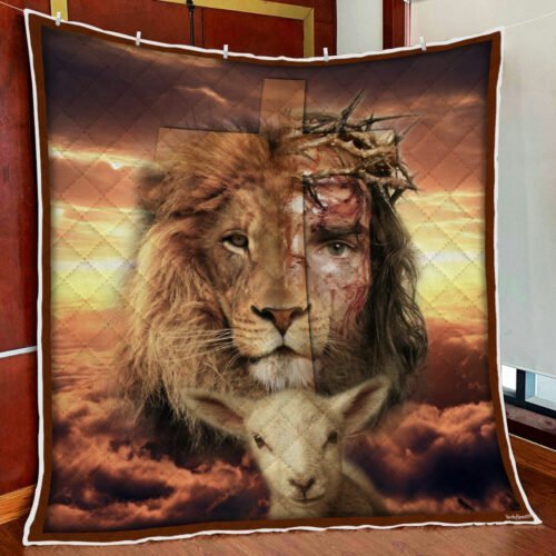 BlueJose Jesus Is Risen Lion Quilt Blanket