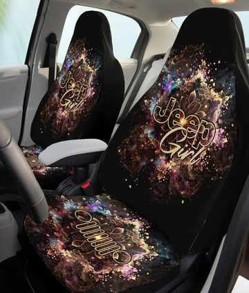 BlueJose Jeep Girl Mandala Galaxy Car Seat Cover