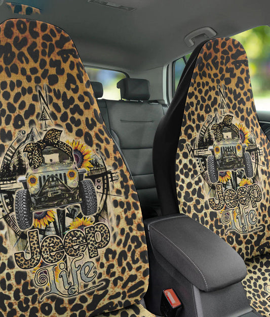 BlueJose Jeep Life Sunflower Automotive Car Seat Cover