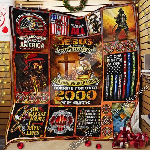 BlueJose Jesus The Original Firefighter Quilt UXGO38QI