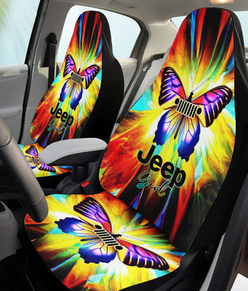 BlueJose Jeep Girl Butterfly Car Seat Cover