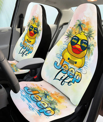 BlueJose Jeep Life Duck Beach Automotive Car Seat Cover