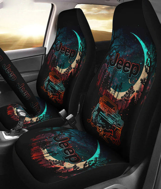 BlueJose Jeep Crescent Moon Automotive Car Seat Cover
