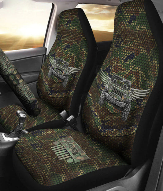 BlueJose Jeep Camo Automotive Car Seat Cover