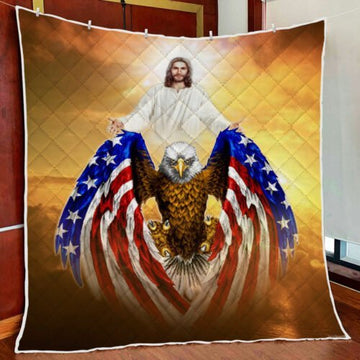 BlueJose Jesus American Eagle Quilt Blanket