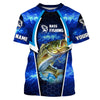 Bluejose Bass Fishing Blue Galaxy Custom Long Sleeve Performance Fishing Long Sleeves