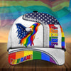 BlueJose Limited Edition American Pride, Lgbt Pride Us Eagle Cap Personalized