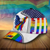 BlueJose Limited Edition American Pride, Lgbt Pride Us Eagle Cap Personalized