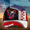 BlueJose Custom Name Eagle Civil War Flag Memories Cap
