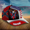 BlueJose Custom Name Eagle Civil War Flag Memories Cap