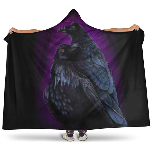 VikingStyle Hooded Blanket - Huginn and Muninn Hooded Blanket A35