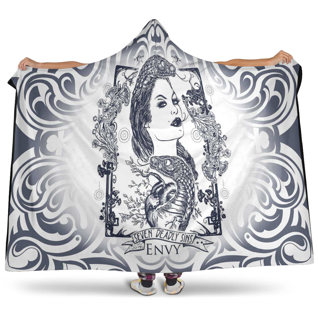 VikingStyle Hooded Blanket - Envy! Seven Deadly Sins Celtic Tattoo Hooded Blanket A35
