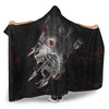VikingStyle Hooded Blanket - Fenrir Wolf Arrow and Blood Hooded Blanket A35