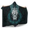 VikingStyle Hooded Blanket - OdinWing Viking Turquoise Hooded Blanket A95