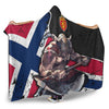 VikingStyle Hooded Blanket - Norway Warrior Brush Style Hooded Blanket A35