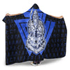 VikingStyle Hooded Blanket -Viking Odin Wolf Blue Hooded Blanket A95