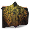 VikingStyle Hooded Blanket - Norse Warrior Berserker Gold Hooded Blanket A94