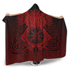 VikingStyle Hooded Blanket - Two Raven Cletic Red Hooded Blanket A95