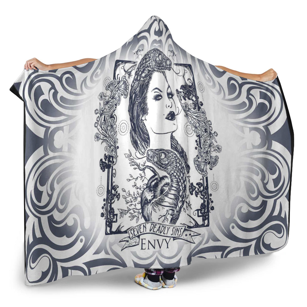 VikingStyle Hooded Blanket - Envy! Seven Deadly Sins Celtic Tattoo Hooded Blanket A35