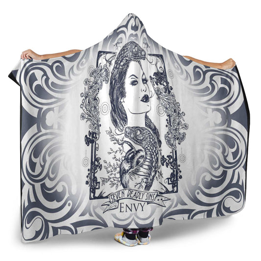 VikingStyle Hooded Blanket - Envy! Seven Deadly Sins Celtic Tattoo Hooded Blanket A35