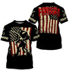Bluejose Bigfoot Fishing American Flag Custom Long Sleeve Fishing Shirts