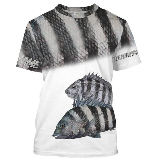 BlueJose Sheepshead Tournament Fishing Apparel Customize Name Shirt