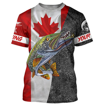 BlueJose Personalized Northern Pike Fishing Shirt