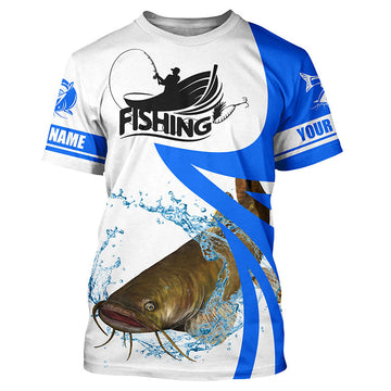 BlueJose Flathead Catfish Fishing Personalized Shirt