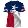 Bluejose Largemouth Bass Fishing Tattoo Texas Flag Custom Name 3D All Over Print