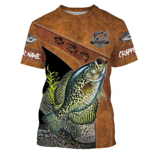 BlueJose Crappie Fishing Customize Name Fishing Shirt