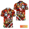 BlueJose Gambling Casino Gambling Style Personalized Name 3D Polo Shirt