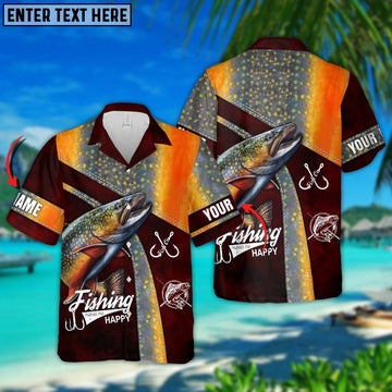 BlueJose Fishing Color 10 Personalized All Over Print 3D Hawaiian Shirt