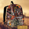 BlueJose Deer Hunting Name State & Flag Personalized Backpack