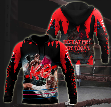 BlueJose Premium Boxing Defeat Me Not Today 3D Hoodie