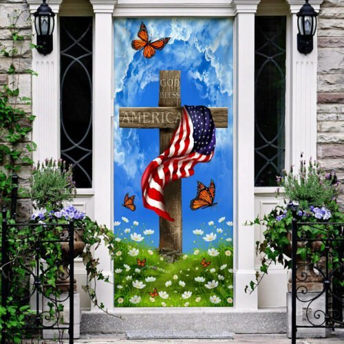 BlueJose God Bless America Door Cover