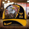 BlueJose Premium Eagle Patriot 3D Art Cap Usa Eagle Hat Multicolor Personalized