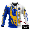 BlueJose Custom Name The Champion Blue 3D Hoodie