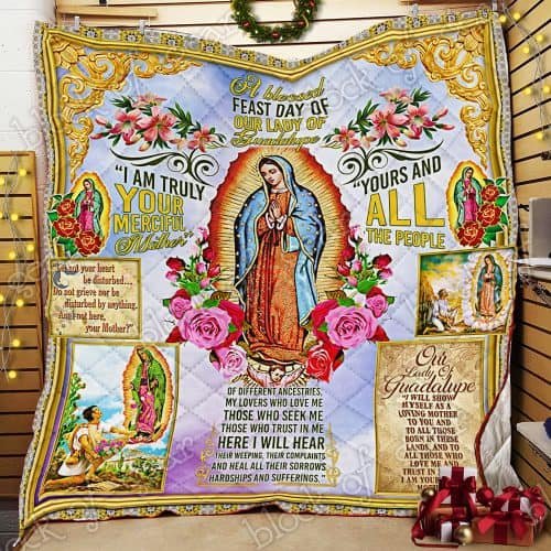 BlueJose Our Lady Of Guadalupe Quilt