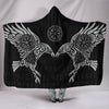 Viking Style Hooded Blanket The Raven of Odin Tattoo