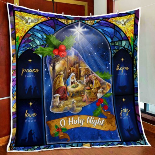 BlueJose Christmas Nativity Of Jesus Quilt Blanket THB3517Q