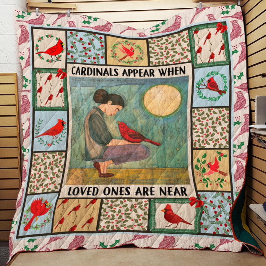 BlueJose Cardinal HBLTCA02QI Premium Quilt Blanket