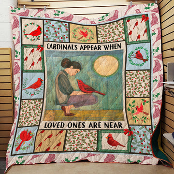 BlueJose Cardinal HBLTCA02QI Premium Quilt Blanket