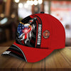 BlueJose Premium Red Eagle Firefighter 3D Cap Printed Personalized